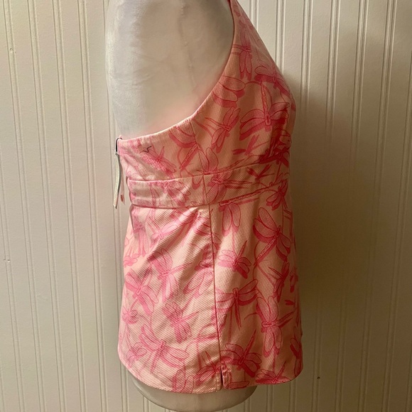 Vineyard Vines Pink Halter Top with Dragonfly Design - Picture 6 of 8
